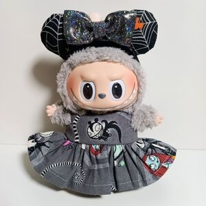 Labubu Nightmare Before Christmas Vampire Teddy Dress with Minnie Mouse Ears